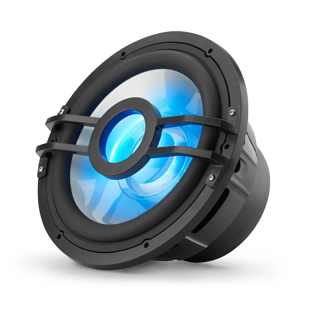 010-03051-00 – CLARION Subwoofer, Subwoofer, 10-Inch Infinite Baffle Marine Subwoofer With Built-In RGB LED Illuminat...